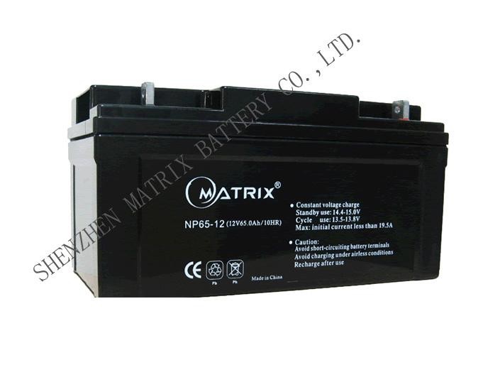供应12V65Ah免维护EPS后备电源电池